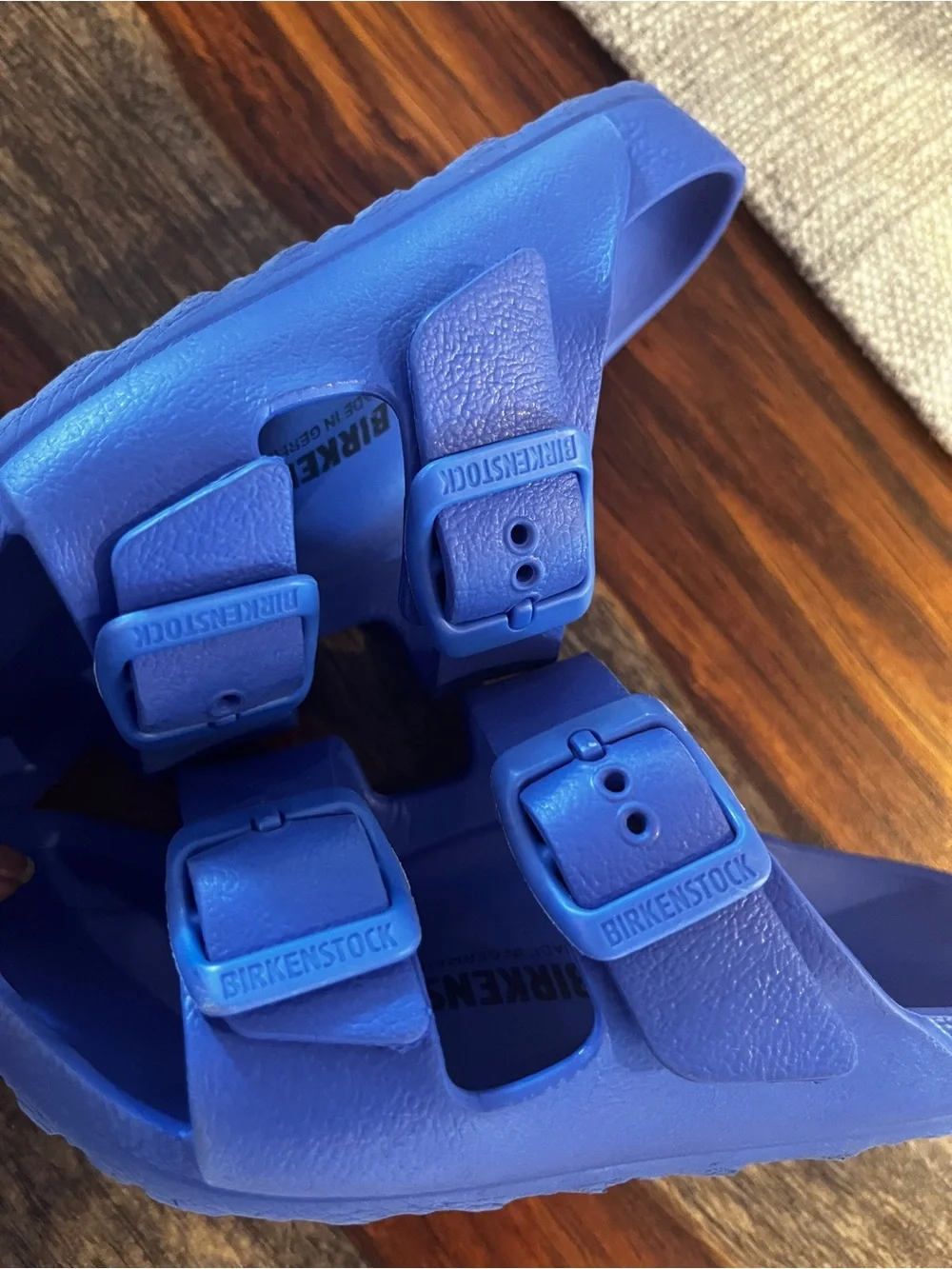Birkenstock Kids Royal Blue EVA Double Buckle Sandals